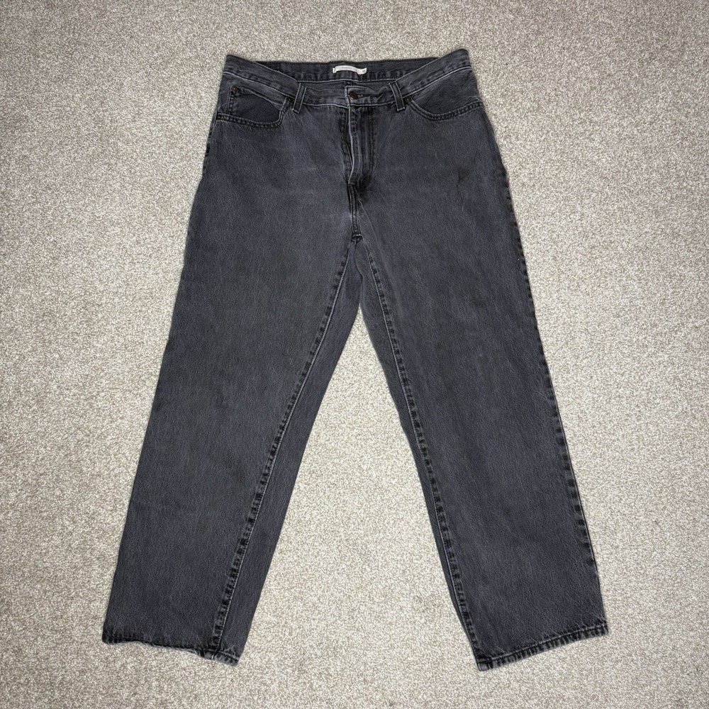 Levi's 94 Baggy Jeans Women's Size 33x31 (Tag 32x31) Faded Wash Black Denim